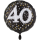 Folienballon Zahl 40 Sparkling Celebration groß