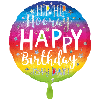 Folienballon Birthday Hip Hip Hooray