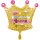 Folienballon Gold Crown