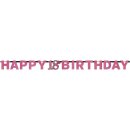 Girlande Geburtstag Zahl 18 Sparkling Celebration pink