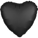Folienballon Herz Satin Black