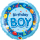 Folienballon Birthday Boy blau