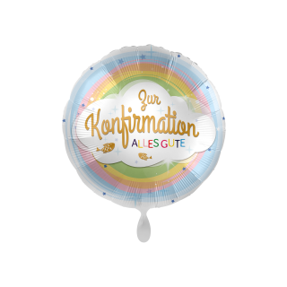Folienballon Konfirmation Regenbogen