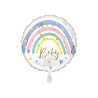 Folienballon Pastel Rainbow Baby
