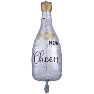 Folienballon Celebrate the New Year Satin Infused Bubbly groß