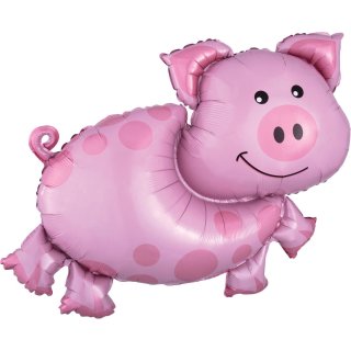 Folienballon Pig groß
