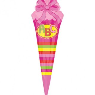 Folienballon Schult&uuml;te Pink gro&szlig;