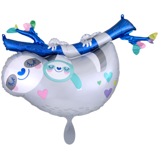 Folienballon Mommy &amp; Baby Sloth gro&szlig;