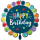 Folienballon Dot Circle Birthday groß