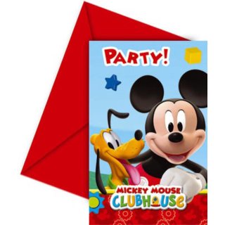 Einladungskarten Mickey Mous Clubhaus
