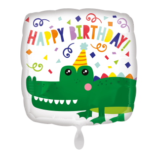 Folienballon Birthday Gator