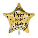 Folienballon HNY Bursts & Stars gold