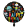 Folienballon Birthday Robots