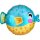 Folienballon Puffer Fish