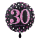 Folienballon Zahl 30 Pink Celebration