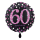 Folienballon Zahl 60 Pink Celebration