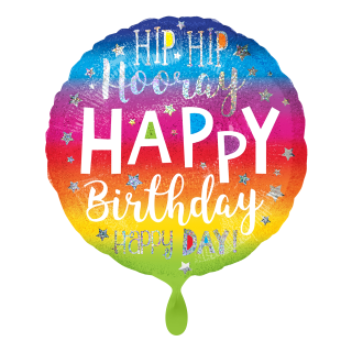 Folienballon Birthday Hip Hip Hooray