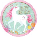 Folienballon Magical Unicorn Happy Birthday