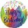 Folienballon Iridescent Birthday Frosted Confetti