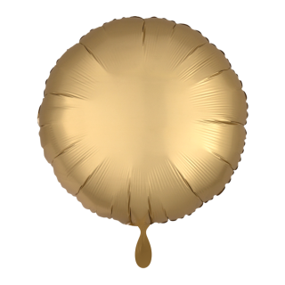 Folienballon Rund Gold Satin luxe