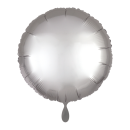 Folienballon Rund Platinum satin Luxe