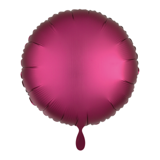 Folienballon Rund Satin pomegranate