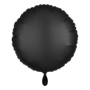 Folienballon Rund Satin Schwarz