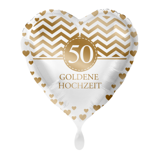 Folienballon Goldene Hochzeit