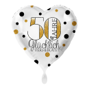 Folienballon 50 Jahre Gl&uuml;cklich verheiratet