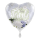 Folienballon Taufe Blüten