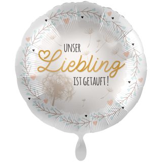 Folienballon Taufe Liebling gro&szlig;