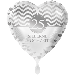 Folienballon Silberne Hochzeit gro&szlig;