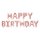 Folienballon Happy Birthday rosegold Schriftzug