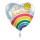 Folienballon Endlich Schulkind Regenbogen