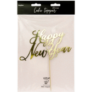 Cake Topper Happy New Year gold