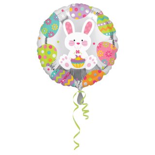Folienballon Osterhase mit Eiern*