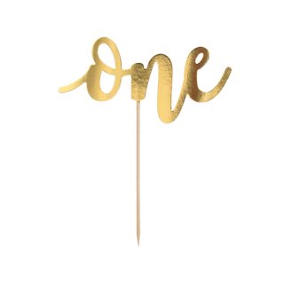 Cake Topper one gold