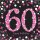 Servietten Geburtstag Zahl 60 Sparkling Celebration pink