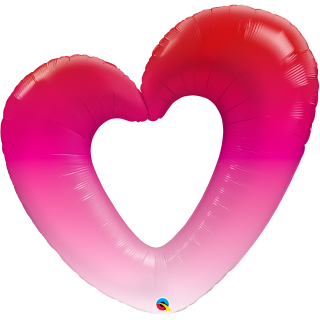 Folienballon Pink Ombre Heart