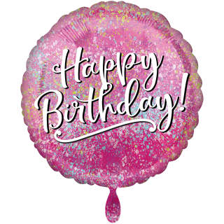 Folienballon Birthday Pink Fabulous