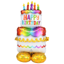 Folienballon Birthday Cake nur Luftfüllung AirLoonz
