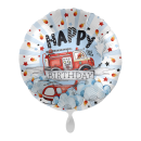 Folienballon - Happy Fire Engine - Birthday