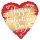Folienballon Happy Valentines Day Goldenes Rauschen