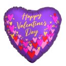 Folienballon Happy Valentines Day Hearts & Arrows