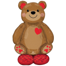 Folienballon Big Cuddly Teddy nur Luftf&uuml;llung AirLoonz