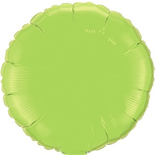 Folienballon Rund metallic lime green