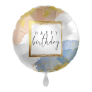 Folienballon Golden Birthday Frame