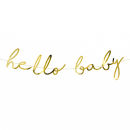 Bannergirlande Hello Baby gold