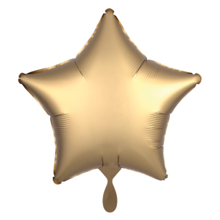 Folienballon Stern Gold Silk Lustre