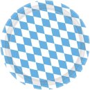 Pappteller Bayern hellblau